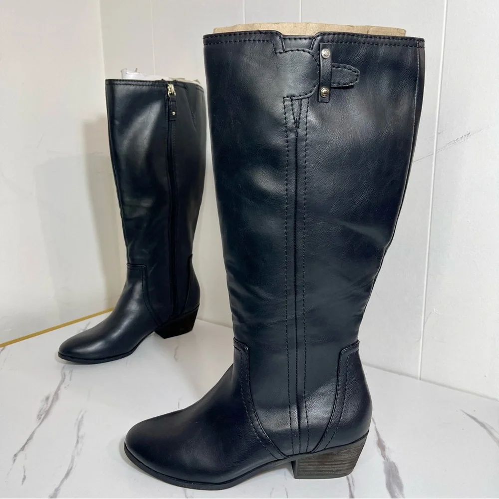 Dr. Scholl's Women Brilliance Wide Calf Riding Boot | Black | 7.5M NWOT